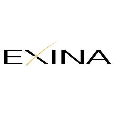 Logo der Marke EXINA mit stilisiertem goldfarbenem X