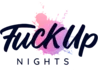 Logo mit dem Schriftzug 'FuckUp' in schwarzer und pinker Farbe auf weißem Hintergrund