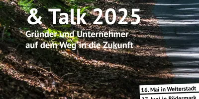 Die Stadt Rödermark lädt Gründerinnen und Gründer zu einer Wanderung ein.