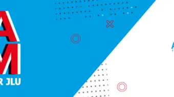 Das Bild zeigt ein Werbebanner für den 'IDEA SLAM – Ideenwettbewerb der JLU'. Links oben ist das Logo der Justus-Liebig-Universität Gießen. Der Titel 'IDEA SLAM' ist groß in Rot und Blau geschrieben. Rechts steht: '12. Juni 2025 | 17:00 Uhr, Aula im Uni –