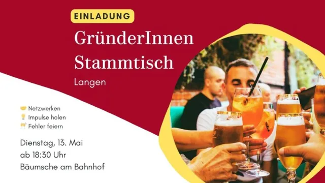 Plakat Gründerstammtisch Langen