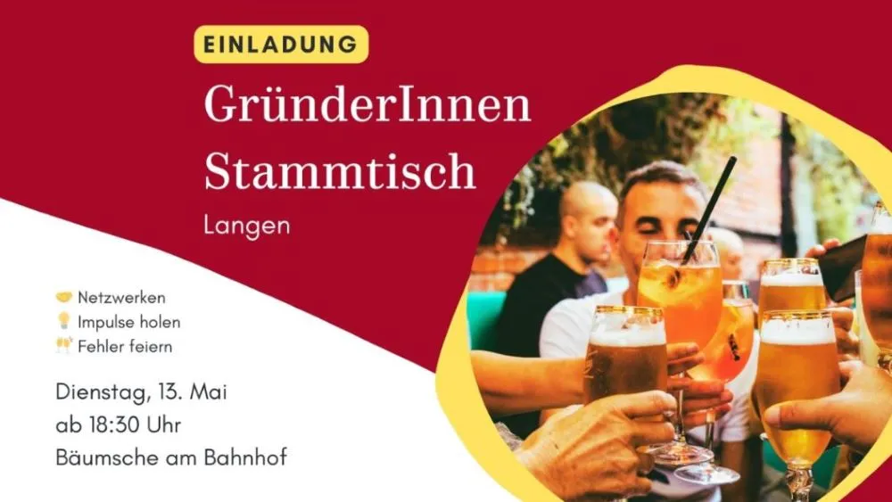 Plakat Gründerstammtisch Langen