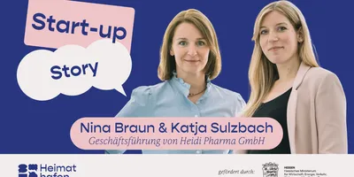 Sprechblase mit Text zu WIBank World Café am 22. Oktober 2026 und Hinweis auf Austausch zu Start-Up-Unterstützungsleistungen der WIBank und Partner im Heimathafen Wiesbaden