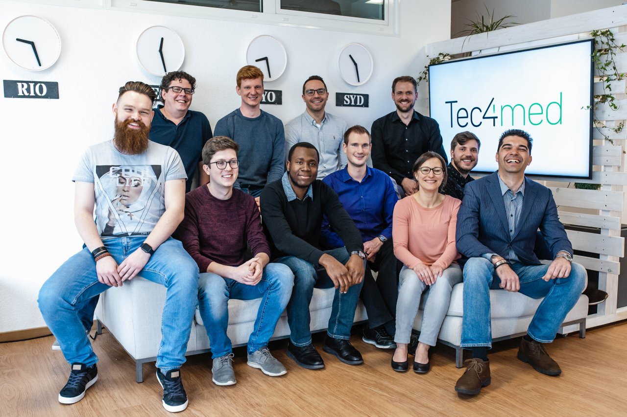 Ein Teil des Teams von Tec4med. Bild: Tec4med