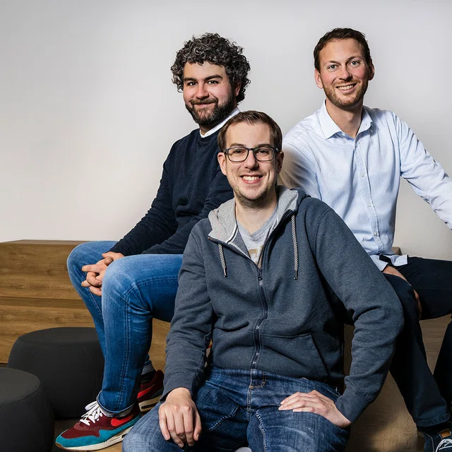 Die Sigo-Geschäftsführer Edin Zekanovic, Tobias Lochen, Philipp Harterründer.