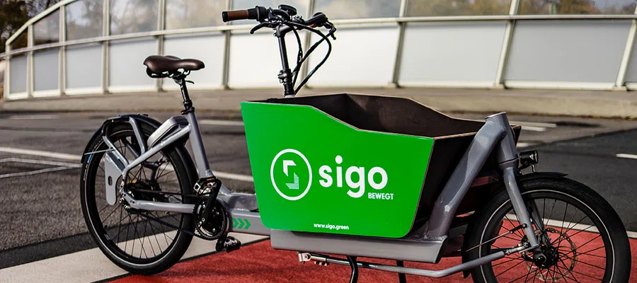 Ein E-Lastenbike von Sigo.