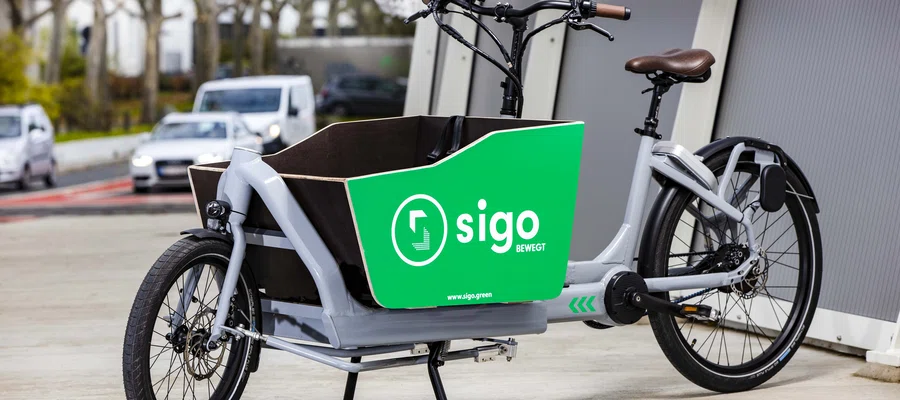 Ein E-Lastenbike von Sigo.