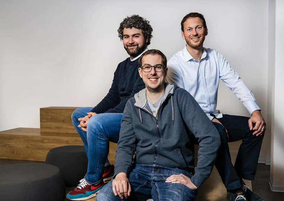 Die Sigo-Geschäftsführer Edin Zekanovic, Tobias Lochen, Philipp Harterründer.