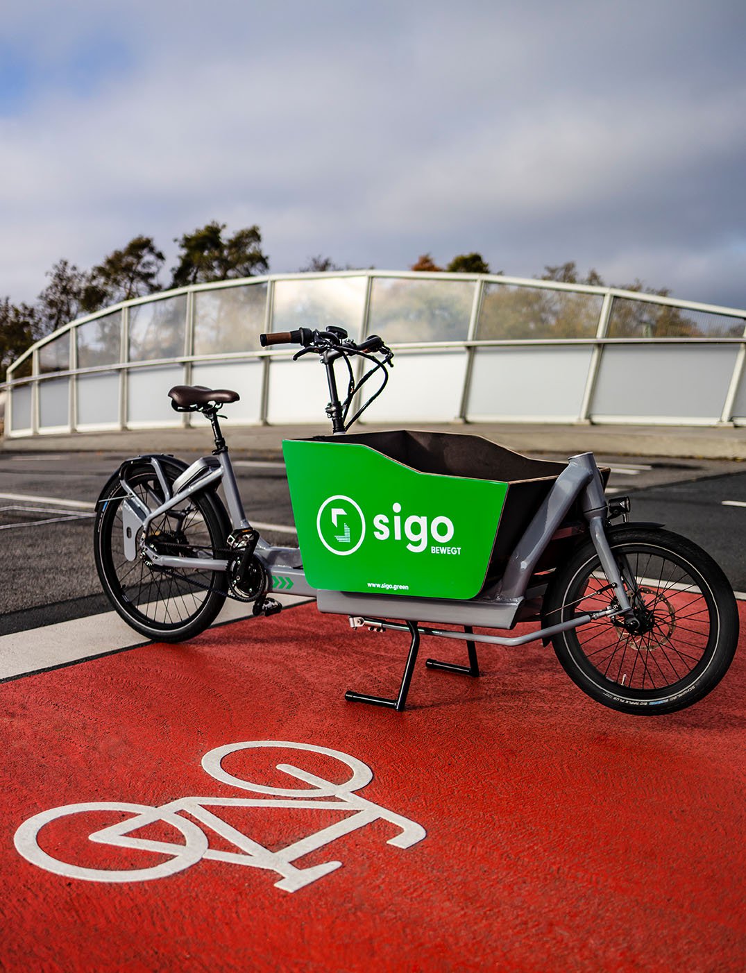 Ein E-Lastenbike von Sigo. Quelle: Sigo GmbH
