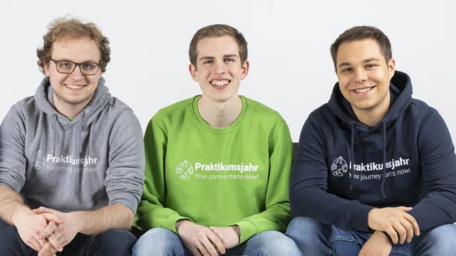 Die drei Praktikumsjahr-Gründer: Hendrik Heil, Jan Herold Müller und Malte Bürger